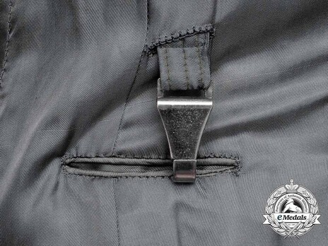 German Army Armoured Officer's Piped Field Tunic Interior Detail