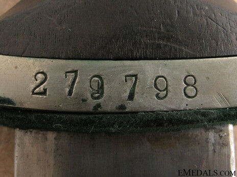 Allgemeine SS 1933 Honour Dagger (by Unknown Maker 188; numbered) Number Detail