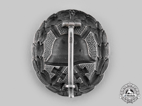 Wound Badge, in Silver (in silver) Reverse