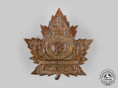 194th Infantry Battalion Officers Cap Badge