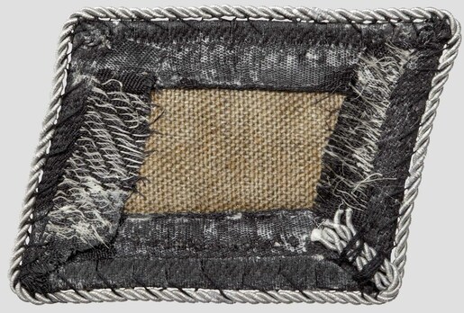 Waffen-SS 'Totenkopf' Division Officer Collar Tab (Horizontal pattern) Reverse