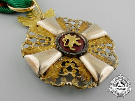 Order of the Zähringer Lion, I Class Knight (with oak leaves, in gold) Reverse