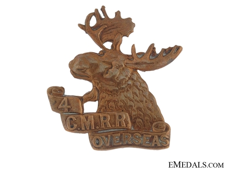 4th Mounted Rifle Battalion Other Ranks Cap Badge Obverse