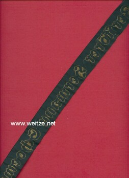 Kriegsmarine Zerstörer Hermann Schoemann Cap Tally Ribbon Reverse