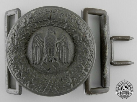 German Army Officer's Tropical Dress Belt Buckle Obverse