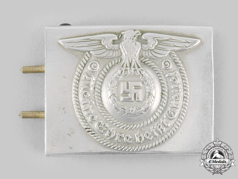 Allgemeine SS NCO/EM's Belt Buckle, unmarked (nickel-silver) Obverse