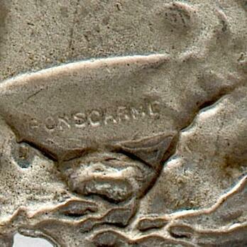 Silver Medal (stamped "PONSCARME") Obverse Detail