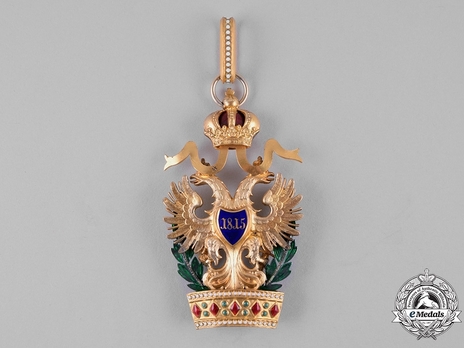 Order of the Iron Crown, Type III, Civil Division, I Class (with War Decoration, in Gold) Reverse