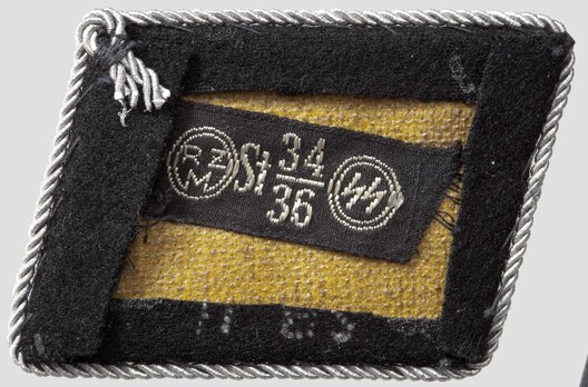 Waffen-SS 'Deutschland' Regiment Officer Collar Tab Reverse