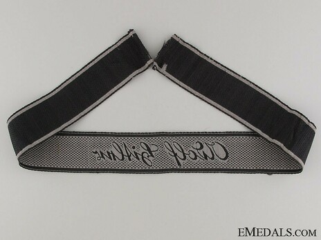 Waffen-SS Leibstandarte SS Adolf Hitler NCO/EM's Cuff Title (BeVo weave version) Reverse