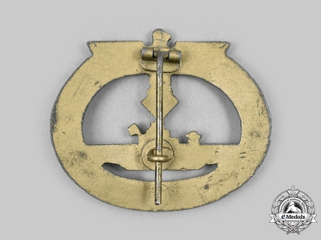 Submarine War Badge, by E. F. Wiedmann Reverse