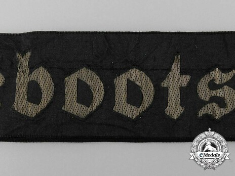 Kriegsmarine Unterseebootsflottille Hundius Cap Tally Ribbon Detail