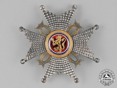 Order of St. Olav, Commander Breast Star, Civil Division Obverse