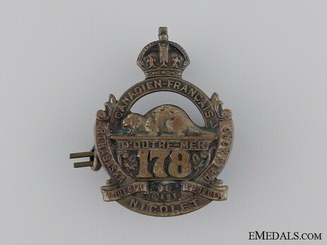 178th Infantry Battalion Other Ranks Cap Badge Obverse