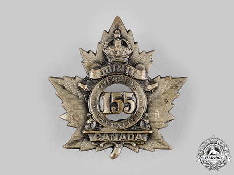 155th Infantry Battalion Other Ranks Cap Badge Obverse