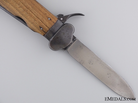 Luftwaffe Gravity Knife (Wartime "Take-Down" version) Obverse Blade