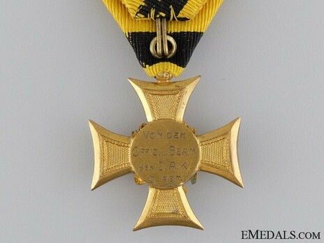 Type IV, II Class (for 35 years with gold eagle & dedication) Reverse