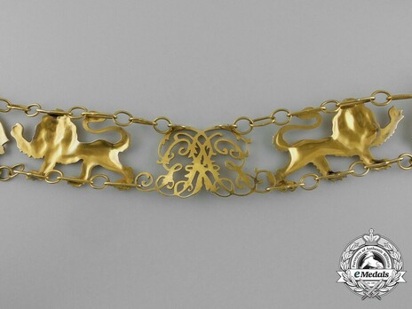 Royal Guelphic Order, Gold Collar (in gold) Reverse Detail