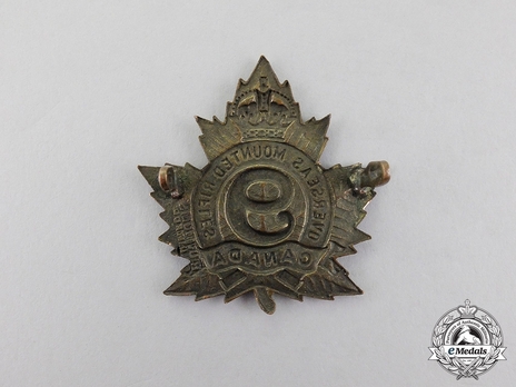 9th Mounted Rifle Battalion Other Ranks Cap Badge Reverse