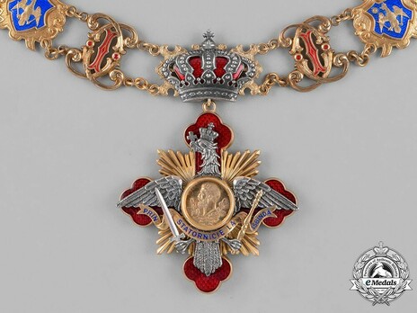 Order of Carol I, Collar Obverse