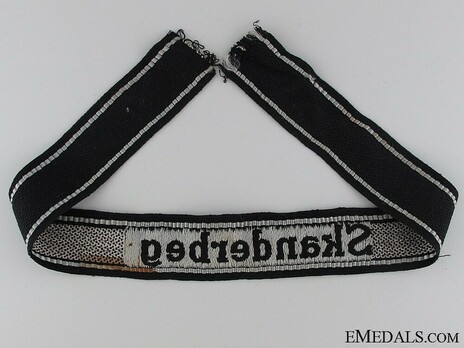 Waffen-SS Skanderbeg Cuff Title Reverse