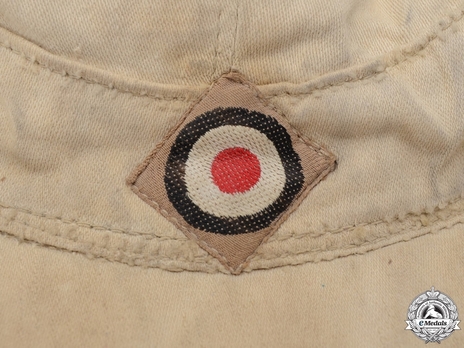 Kriegsmarine NCO/EM Ranks Tropical Visored Field Cap Insignia Detail