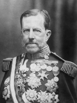 Valeriano Weyler wearing a Military Order of Maria Cristina