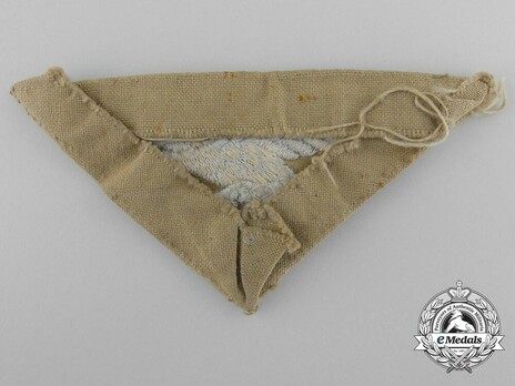 Afrikakorps Luftwaffe Cloth Cap Eagle Insignia Reverse