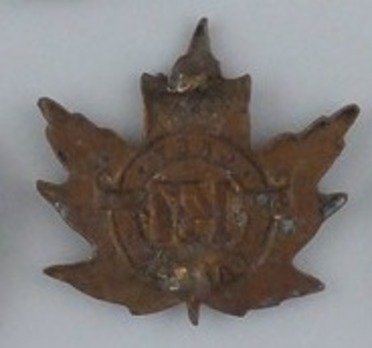 147th Infantry Battalion Other Ranks Collar Badge Reverse