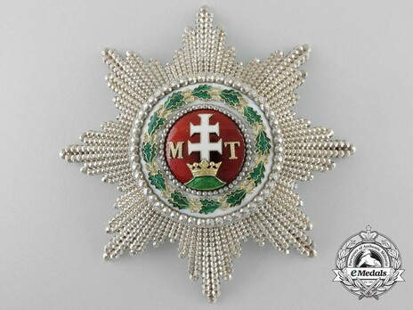 Order of St. Stephen of Hungary, Grand Cross Breast Star Reverse