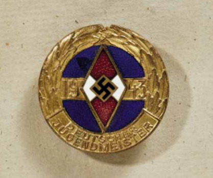 HJ Championship Badge, in Gold Obverse