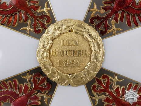 Order of the Red Eagle, Type V, Civil Division, Grand Cross (in gold) Reverse Detail