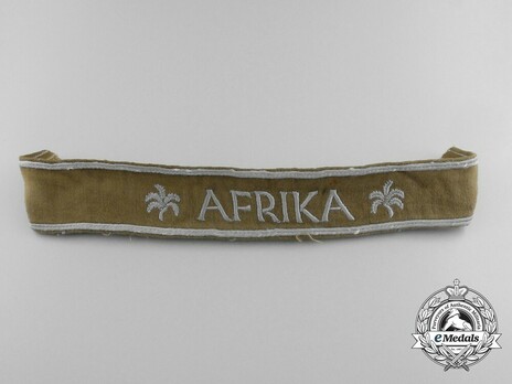 Afrikakorps Wehrmacht 'Afrika' Cuff Title Obverse