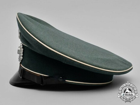 German Army Infantry NCO/EM's Visor Cap Left Side