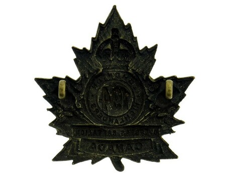 194th Infantry Battalion Other Ranks Cap Badge Reverse