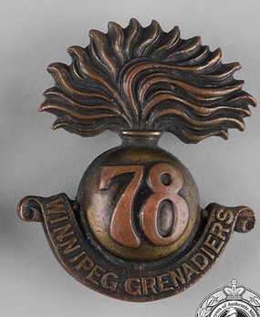 78th Infantry Battalion Other Ranks Cap Badge Obverse