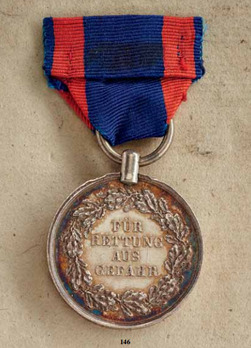 Life Saving Medal, 1848 (impressed) Reverse