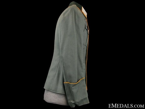 German Army Cavalry Officer's Piped Field Tunic Right Side