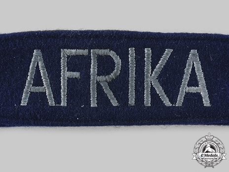 Afrikakorps Luftwaffe NCO/EM's 'Afrika' Cuff Title Obverse Detail