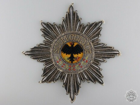 High Order of the Black Eagle, Breast Star (embroidered) Obverse