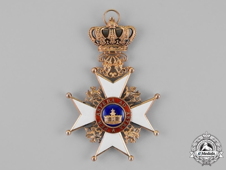 Order of the Wendish Crown, Civil Division, Grand Cross (with silver gilt crown) Obverse