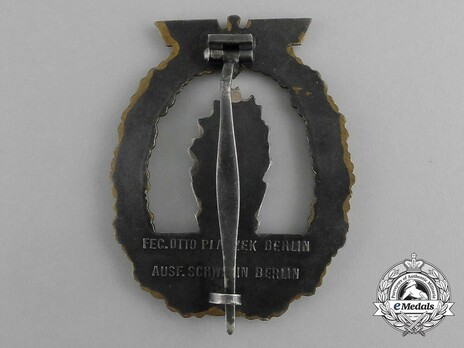 Minesweeper War Badge, by C. Schwerin (in tombac) Reverse