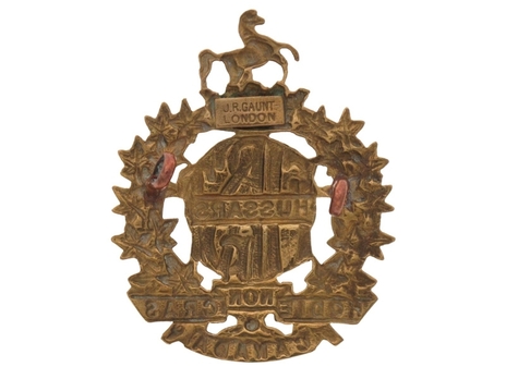 1st Hussars Other Ranks Cap Badge Reverse