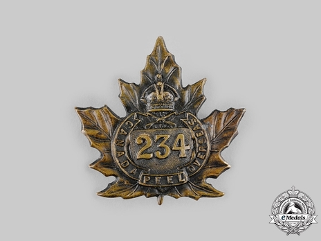 234th Infantry Battalion Other Ranks Cap Badge Obverse