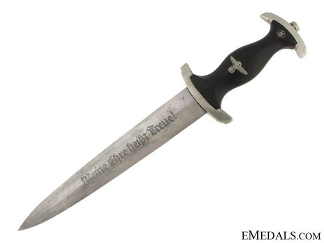 Allgemeine SS M33 Personalised Service Dagger (by Klittermann & Moog; numbered & named) Obverse