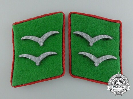 Luftwaffe Field Divisions Artillery Gefreiter Collar Tabs Obverse