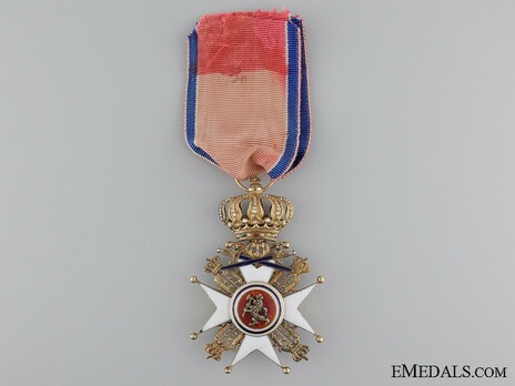 Order of St. Olav, Knight I Class, Military Division (1847-1906) Obverse