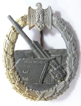 Coastal Artillery War Badge, by R. Souval Obverse