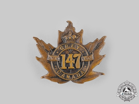 147th Infantry Battalion Other Ranks Cap Badge Obverse