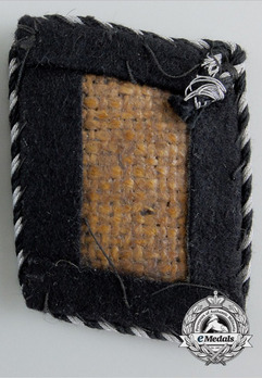 Allgemeine SS Oberscharführer Collar Tabs (1934-1940 version) Reverse